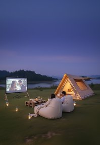 luxury studio safari tent | swiss hut shape glamping tent