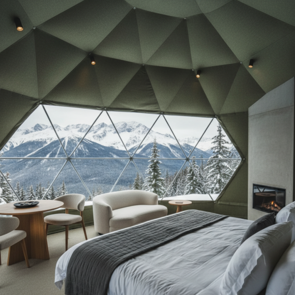 luxury eco geodesic dome tent