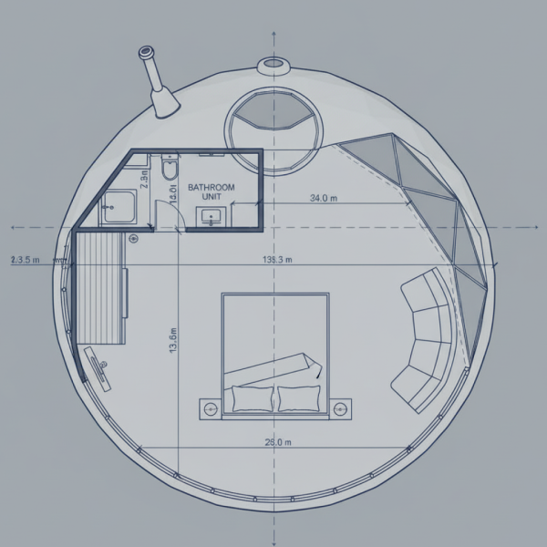 luxury eco geodesic dome tent