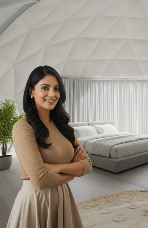 luxury eco geodesic dome tent