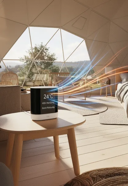 Smart air filtration tent icon