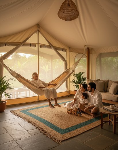 presidential suite luxury tent for resorts & glamping
