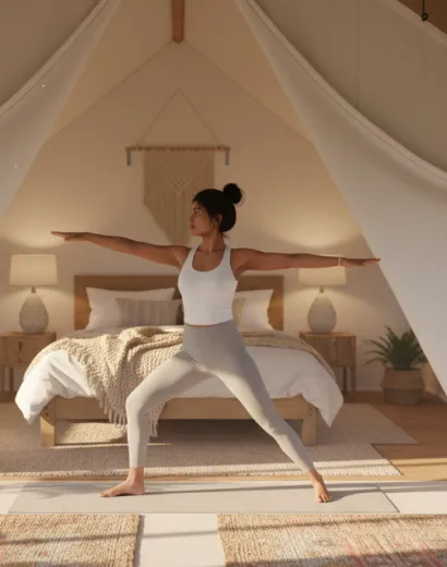 luxury studio safari tent | swiss hut shape glamping tent