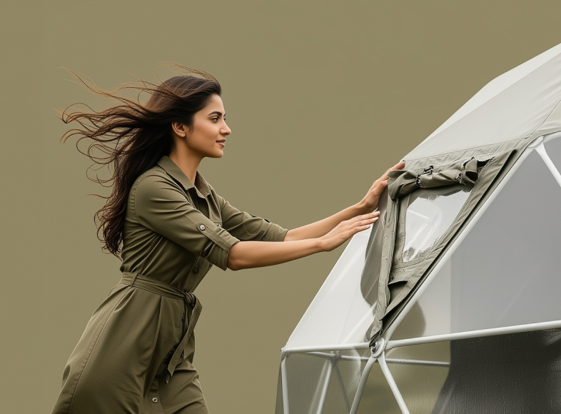 luxury eco geodesic dome tent