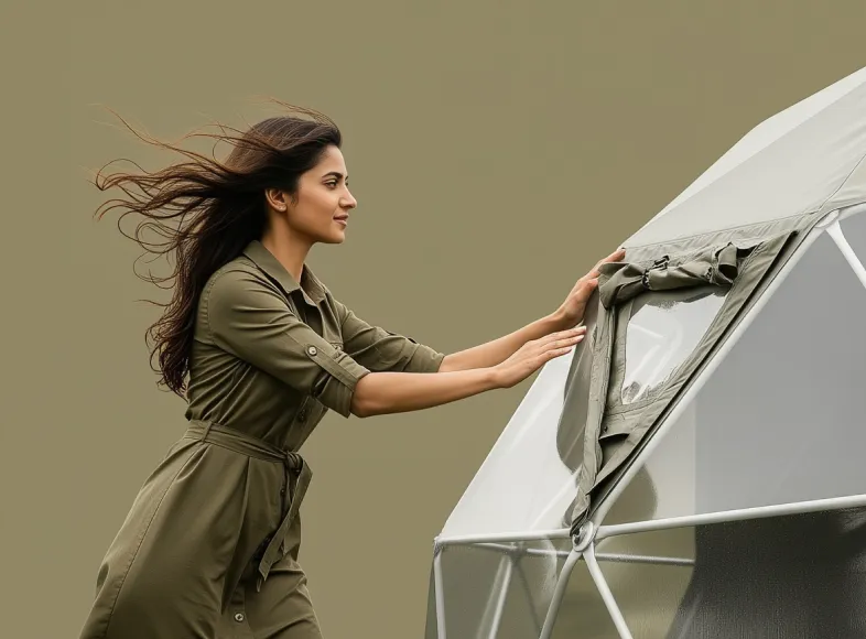 luxury eco geodesic dome tent