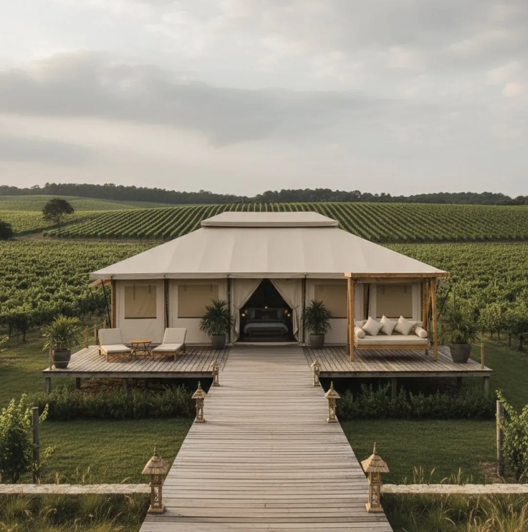 presidential suite luxury tent for resorts & glamping