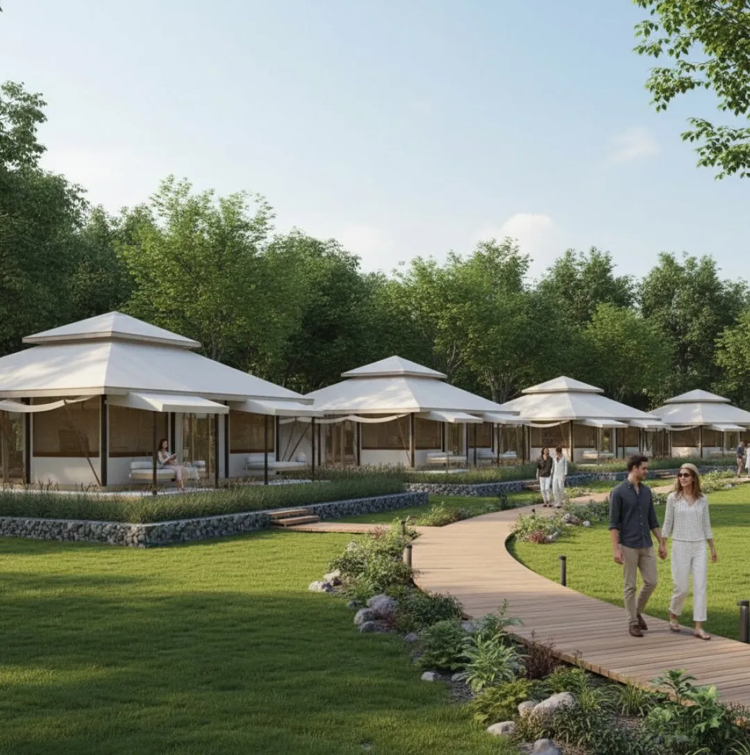 presidential suite luxury tent for resorts & glamping