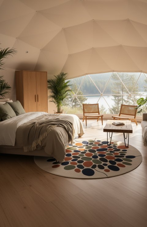 luxury eco geodesic dome tent