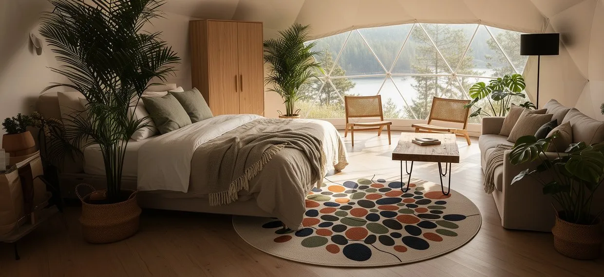 luxury eco geodesic dome tent