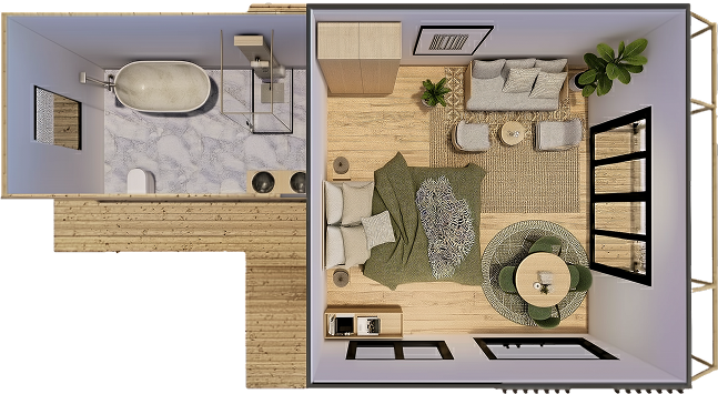 presidential suite luxury tent for resorts & glamping