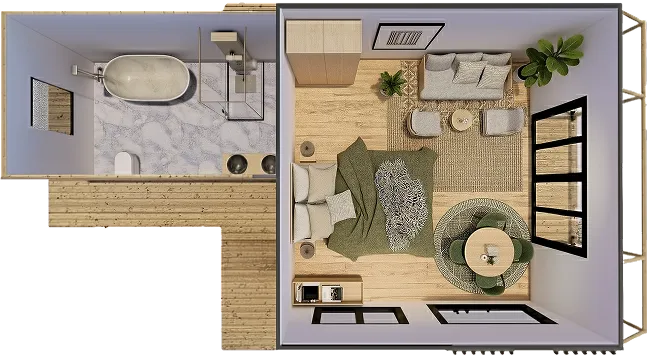 presidential suite luxury tent for resorts & glamping