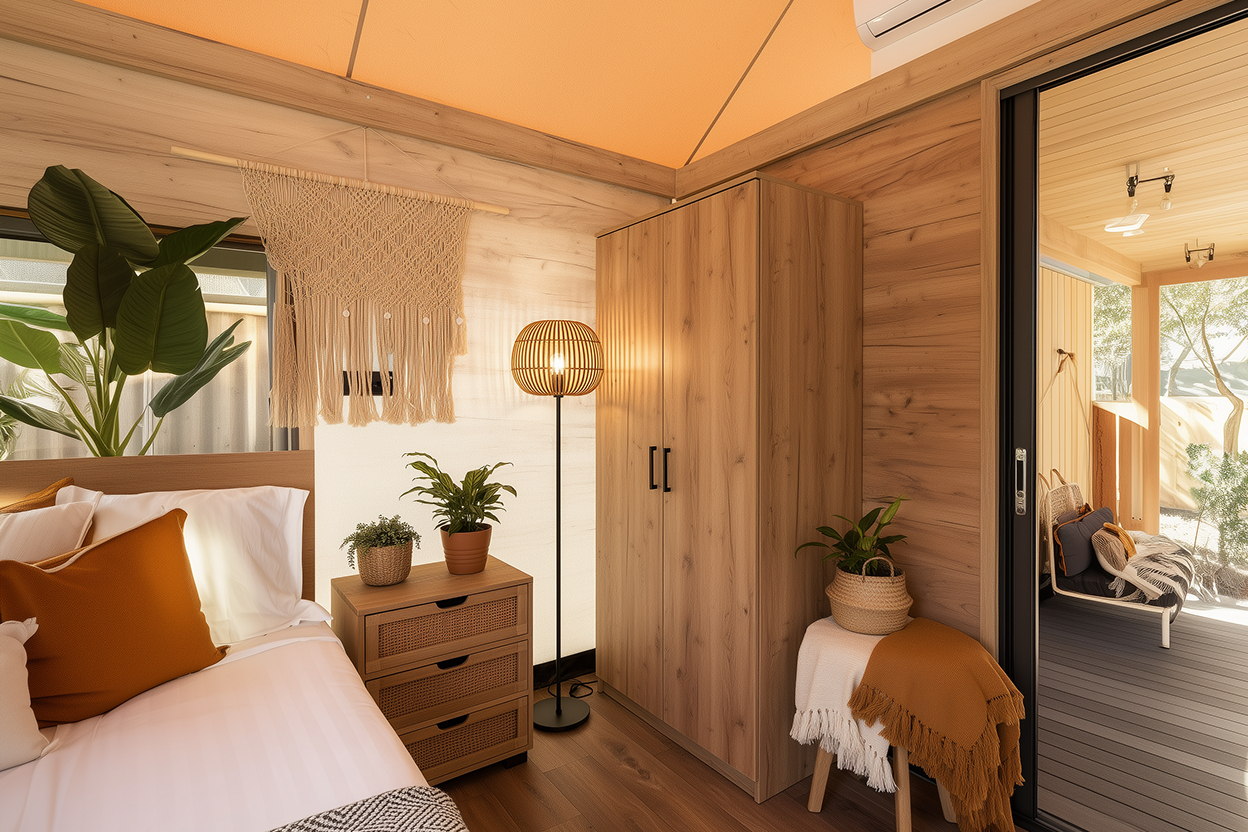 luxury studio safari tent | swiss hut shape glamping tent