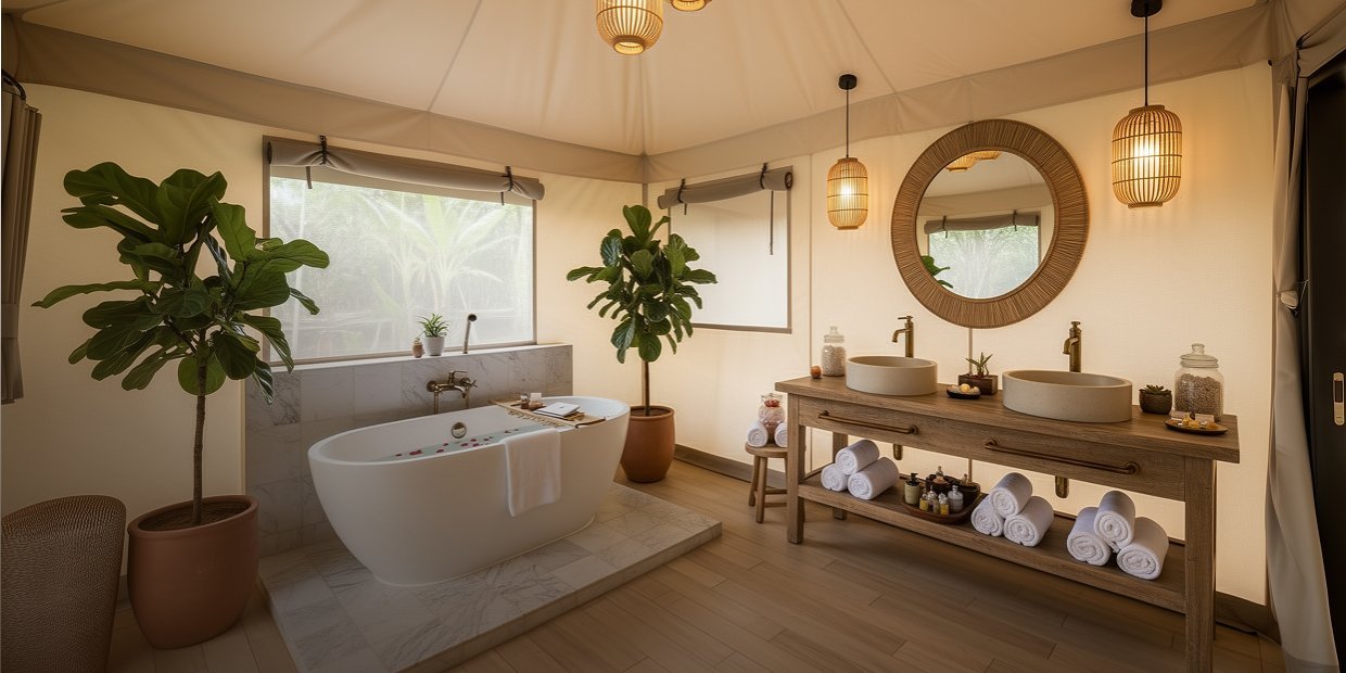 presidential suite luxury tent for resorts & glamping