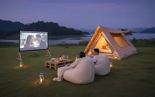 girigiri a shape canvas luxury glamping tent