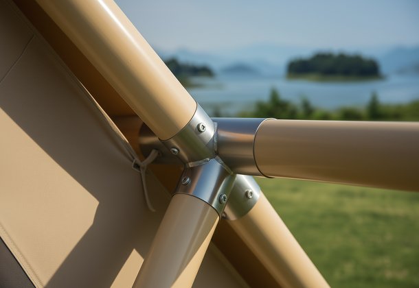 girigiri a shape canvas luxury glamping tent