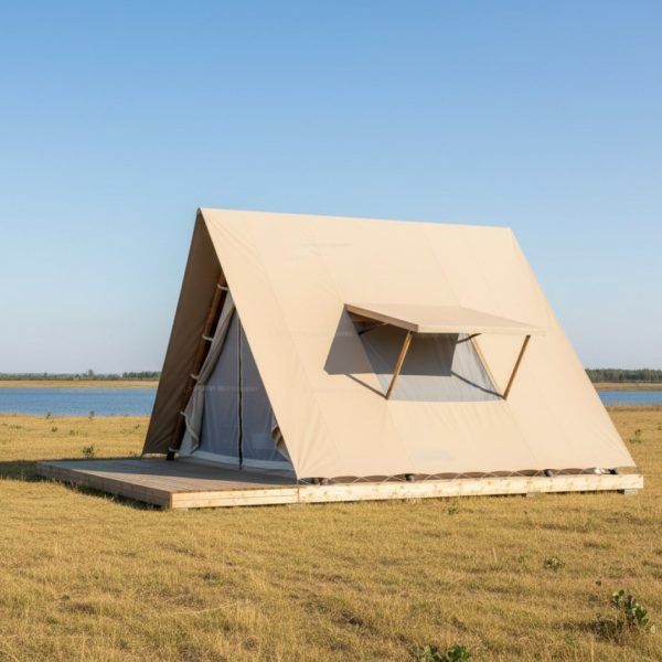 girigiri a shape canvas luxury glamping tent