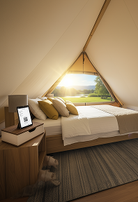 girigiri a shape canvas luxury glamping tent