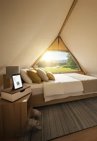 girigiri a shape canvas luxury glamping tent