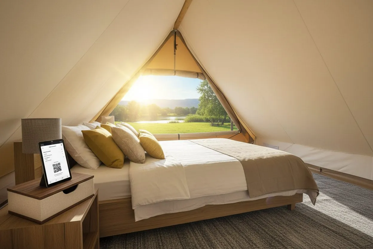 girigiri a shape canvas luxury glamping tent