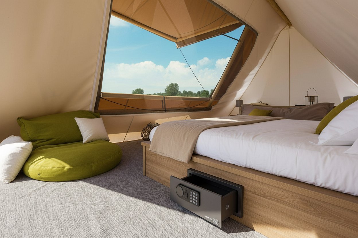 girigiri a shape canvas luxury glamping tent