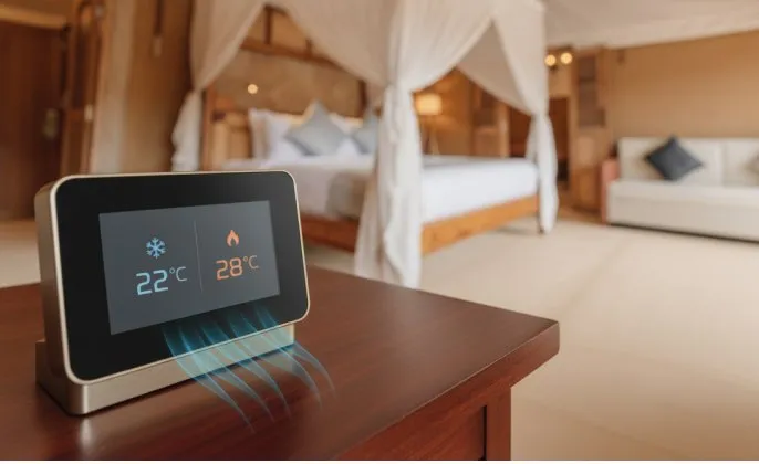 Presidential suite tent automated climate control feature