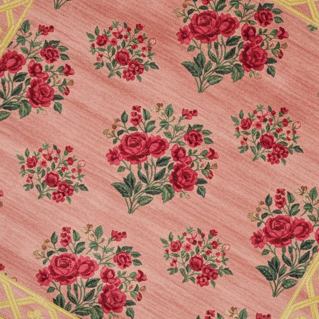 Custom woven rug pattern for luxury tent