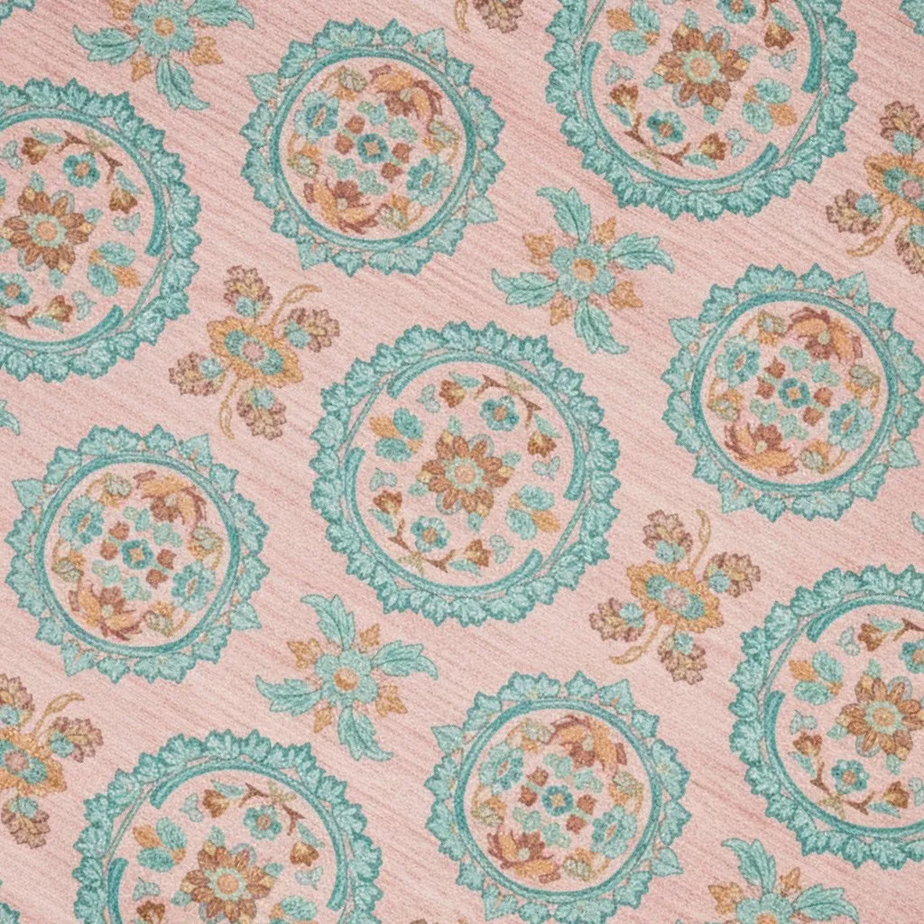 Custom woven rug pattern for luxury tent