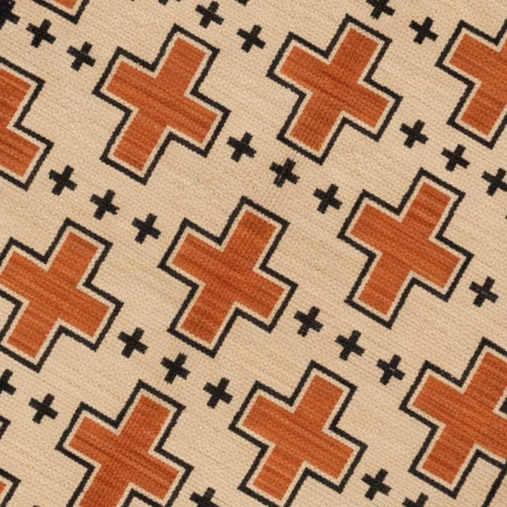 Custom woven rug pattern for luxury tent