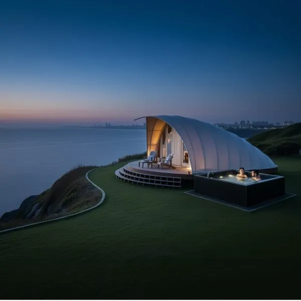 cocoon weather resistant luxury glamping tent
