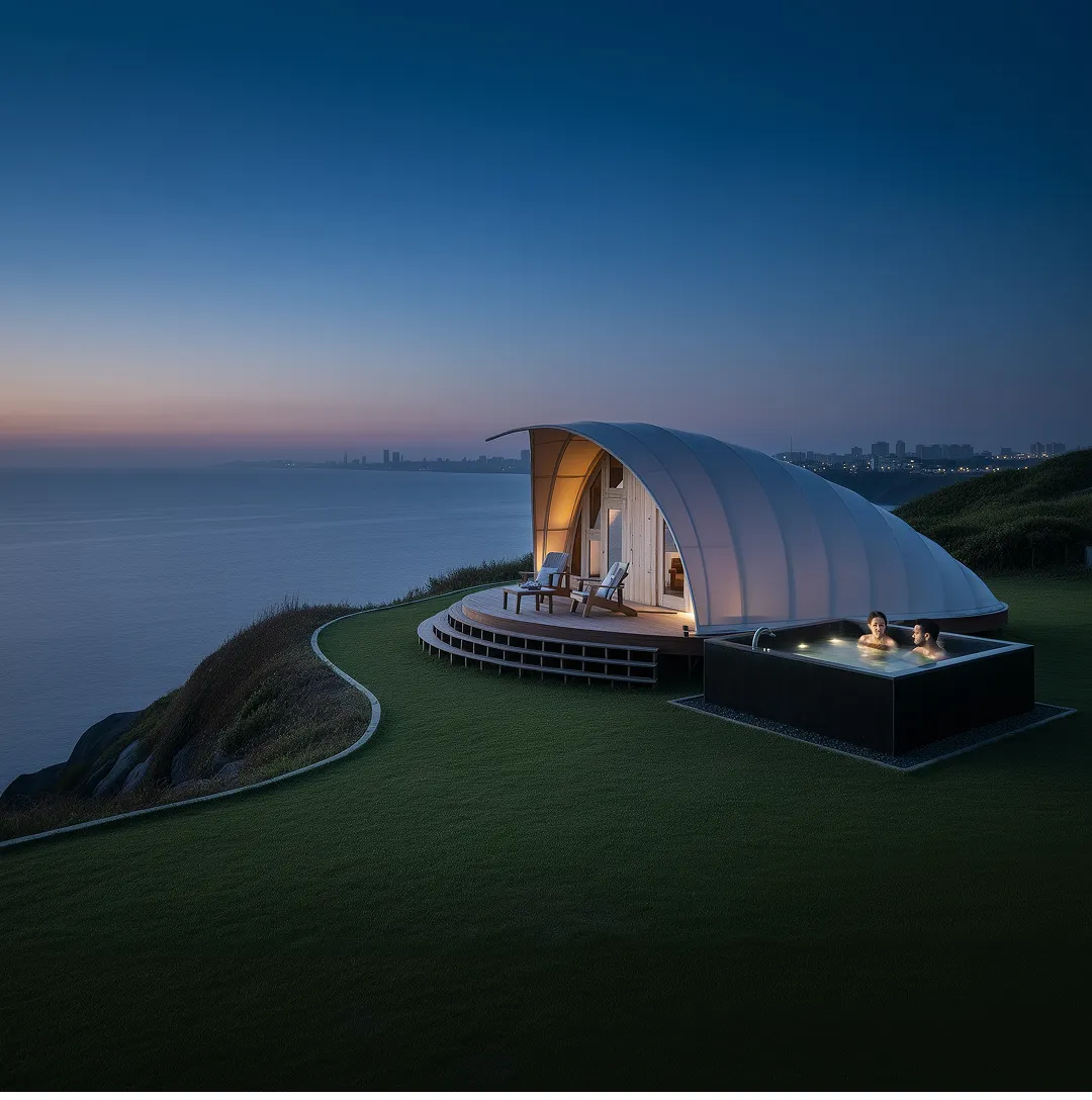 cocoon weather resistant luxury glamping tent