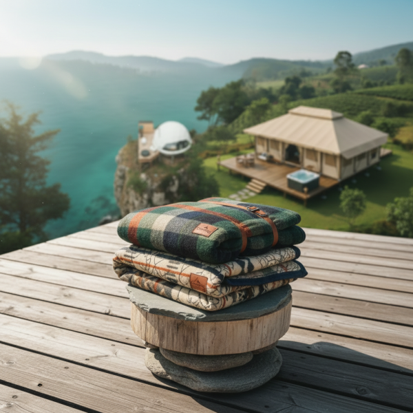 luxury glamping tents accessories blankets 04.png