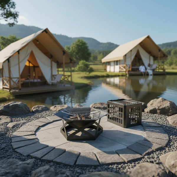 luxury glamping tents accessories firepit20grill 02.png