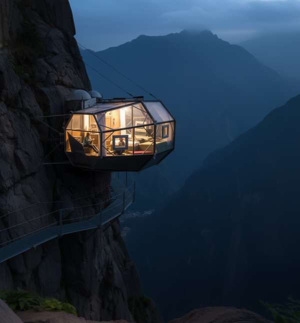 Sky Lodge - Hanging Cliffside Glass Capsule - Image 5