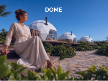 Mushroom geodesic dome